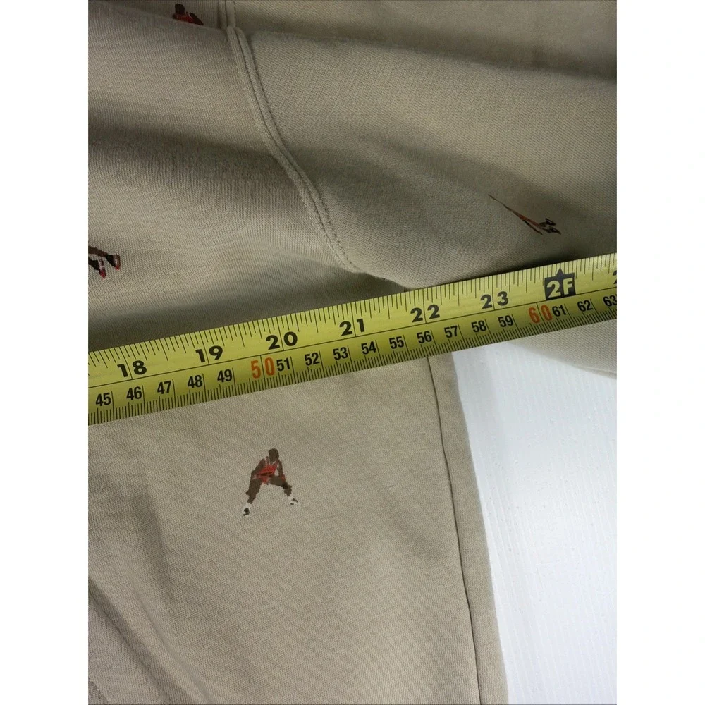 Jordan Air Jordan Beige Jumpman All Over Print Hoodie Size M